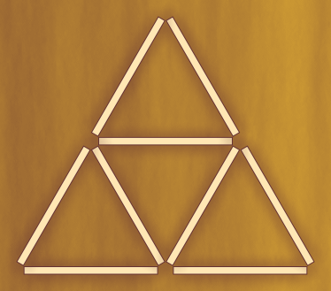 5 6 2 3 как делать. Треугольник из 9 спичек. Треугольник из спичек. Треугольник из палочек. Треугольники из 9 палочек.